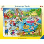 Puzzle Ravensburger tip rama lacul in cele 4 anotimpuri 30 piese