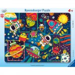 Puzzle Ravensburger tip rama obiecte din spatiu 40 piese