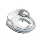 Reductor toaleta Bebe Royal Soft Gri anti-alunecare, reglabil