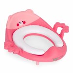 Reductor toaleta cu manere pentru copii Ecotoys PP104 Roz