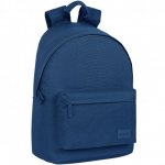 Rucsac Safta Basic Navy Blue cu buzunar laptop/tableta 31x41x16 cm