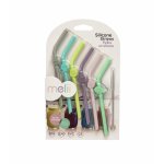 Set 6 bucati paie Melii din silicon reutilizabile model animale