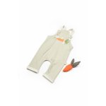 Salopeta cu bretele Rabbit, BabyCosy, 100% bumbac organic, marimea 18-24 Luni