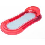 Saltea gonflabila pentru plaja si piscina cu Spatar si Cotiere, 2 camere de aer independente si plasa, 159 x 77 cm, sarcina maxima 90 kg, Red