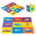 Salteluta de joaca pentru copii 86 x 86 x 1 cm IPlay 0392 Vehicule