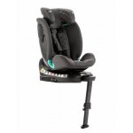 Scaun auto pentru copii cu isofix 4 in 1, Adamex Trip, omologat R129 i-Size, rotativ, cu picior de fixare, 12 niveluri de ajustare a suportului pentru cap, 40-150 cm sau 0-12 ani, Gri