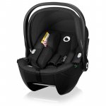 Scoica auto Lionelo Moxie Negru, i-Size, 40-87 cm, tetiera reglabila, intarita cu spuma de memorie, carcasa ventilata, protectie avansata, conform cu R129