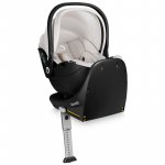 Scoica auto Lionelo Moxie Bej, i-Size, include baza rotativa 360 cu picior de fixare, 40-87 cm, tetiera reglabila, intarita cu spuma de memorie, carcasa ventilata, protectie avansata, conform R129