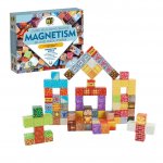 Set constructie 99 piese cuburi magnetice pentru copii Doris Magnetism,