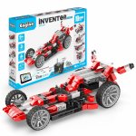 Set constructii Inventator Motorizat Masina de curse cu 10 modele bonus + motor cu angrenaj inclus Engino