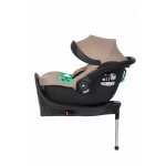 Set scoica auto si baza isofix, Colibro Petit Pro, pentru copii intre 40-87 cm sau 0-13 kg, i-Size, omologat R129, cu copertina si maner de transport ajustabil, Camel