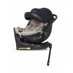 Set scoica auto si baza isofix rotativa EasyGo Buz Pro i-Size, omologat R129, cu tetiera reglabila in inaltime, copertina ajustabila, pentru copii intre 40-87 cm sau 0-13 kg, Taupe