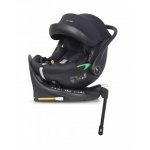 Set scoica auto si baza isofix rotativa EasyGo Buz Pro i-Size, omologat R129, cu tetiera reglabila in inaltime, copertina ajustabila, pentru copii intre 40-87 cm sau 0-13 kg, Ink