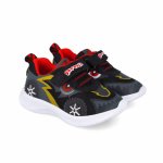 Sneakers cu roti si leduri pentru copii, Garvalin, negri, marimea 27