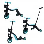 Trotineta multifunctionala 8in1 Doris Albastru tranformabila in tricicleta,bicicleta echilibru,trotineta,ghidon cu inaltime reglabila,usor de transformat,se adapteaza nevoile in crestere ale copilului,Sarcina admisa 50 kg