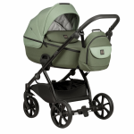 Carucior 2 in 1 Tutis Uno 5+ Matcha 037 sezut reversibil, spatar reglabil, roti cu blocare, bara detasabila, accesorii incluse