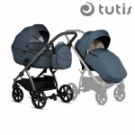 Carucior 2 in 1 Tutis Uno 5+ Marine 160 sezut reversibil, spatar reglabil, roti cu blocare, bara detasabila, accesorii incluse