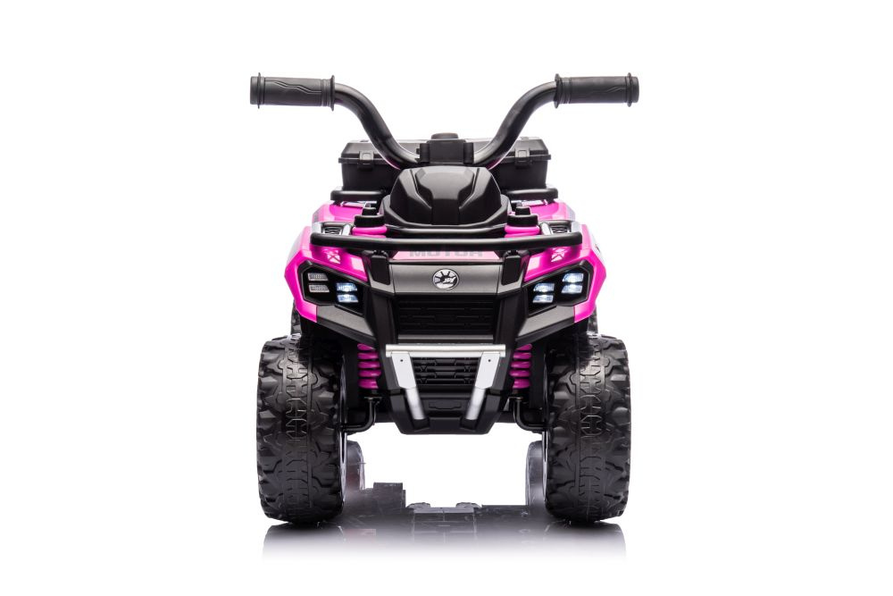 Atv electric pentru copii GTS1155 Pink, cu motor de 35W, baterie 6V4.5Ah, viteza maxima 1.5-2 kmh, cu faruri luminoase, roti din EVA, panou muzical integrat, Frana automata la eliberarea pedalei de acceleratie - 4