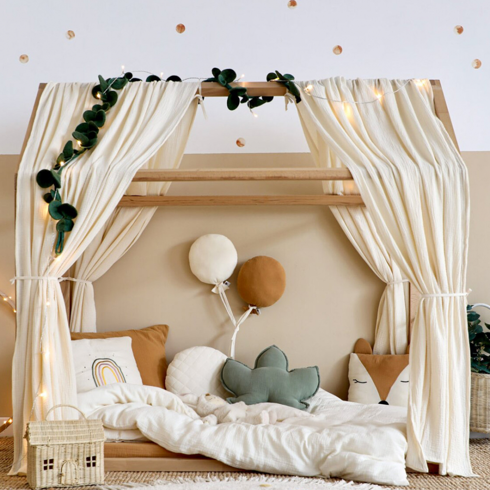 Balon Textil Muselina Handmade, Little Amy, Albastru deschis