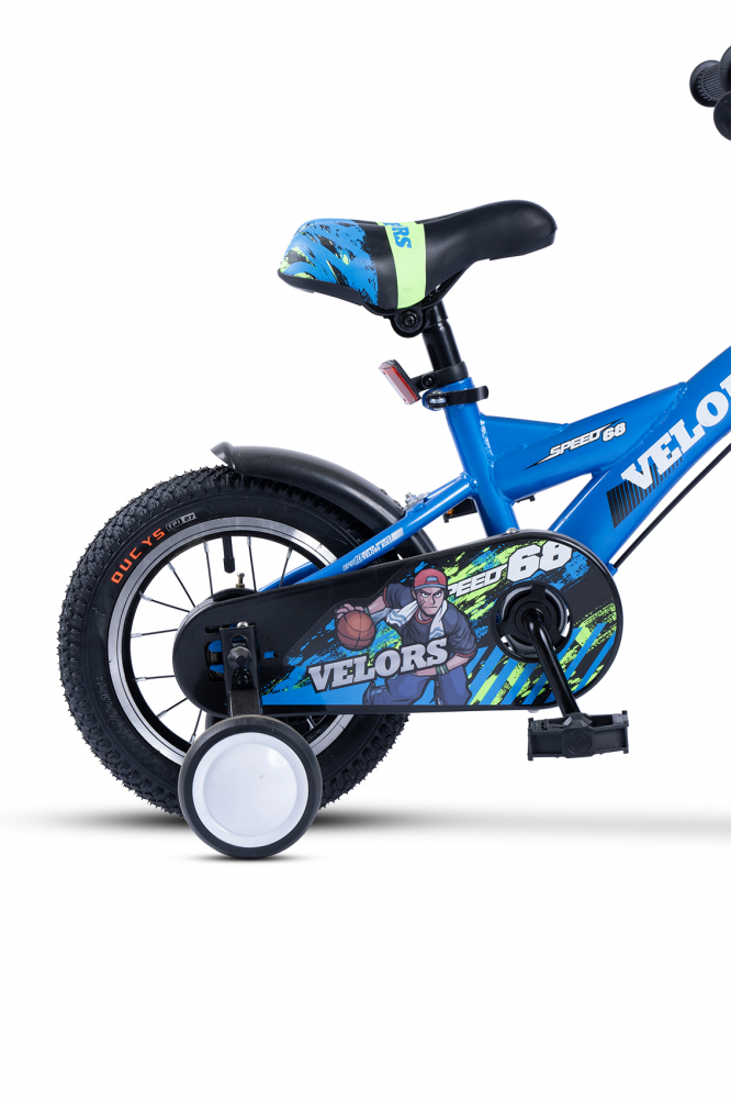 Bicicleta pentru copii Velors V1201A albastru, roti 12 inch, varsta 2-4 ani, inaltime utilizator 85-100 cm, greutate suportata 80 kg - 2