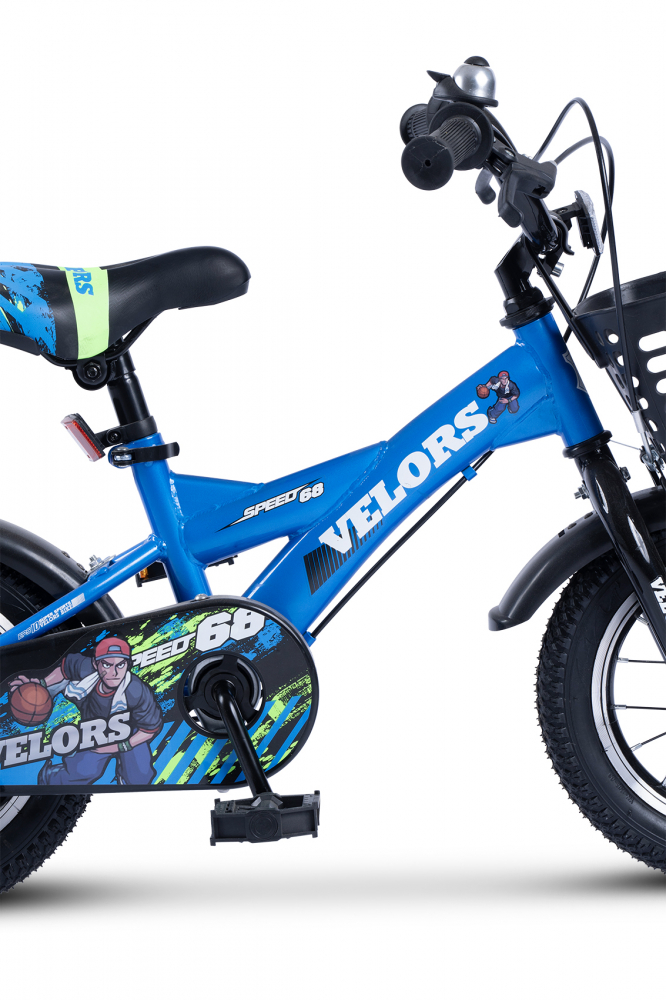 Bicicleta pentru copii Velors V1201A albastru, roti 12 inch, varsta 2-4 ani, inaltime utilizator 85-100 cm, greutate suportata 80 kg - 3