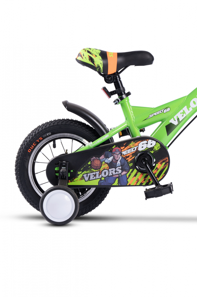 Bicicleta pentru copii Velors V1201A verde, roti 12 inch, varsta 2-4 ani, inaltime utilizator 85-100 cm, greutate suportata 80 kg - 2