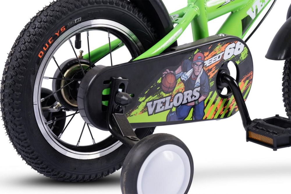 Bicicleta pentru copii Velors V1201A verde, roti 12 inch, varsta 2-4 ani, inaltime utilizator 85-100 cm, greutate suportata 80 kg - 4