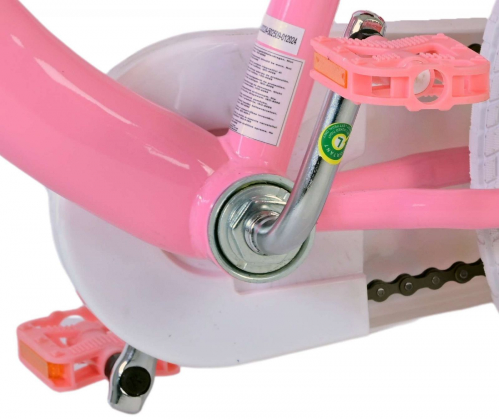 Bicicleta EL Disney Princess 16 inch cu frana spate butuc, roti gonflabile din cauciuc, cosulet, roti ajutatoare, scaun si ghidon ajustabile - 2