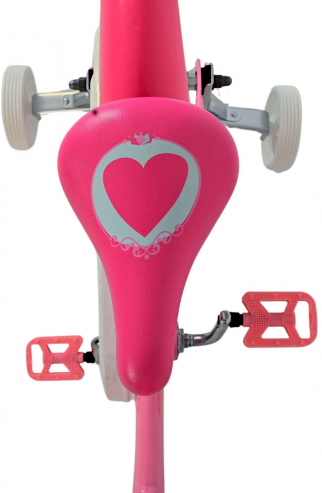 Bicicleta EL Disney Princess 16 inch cu frana spate butuc, roti gonflabile din cauciuc, cosulet, roti ajutatoare, scaun si ghidon ajustabile - 5
