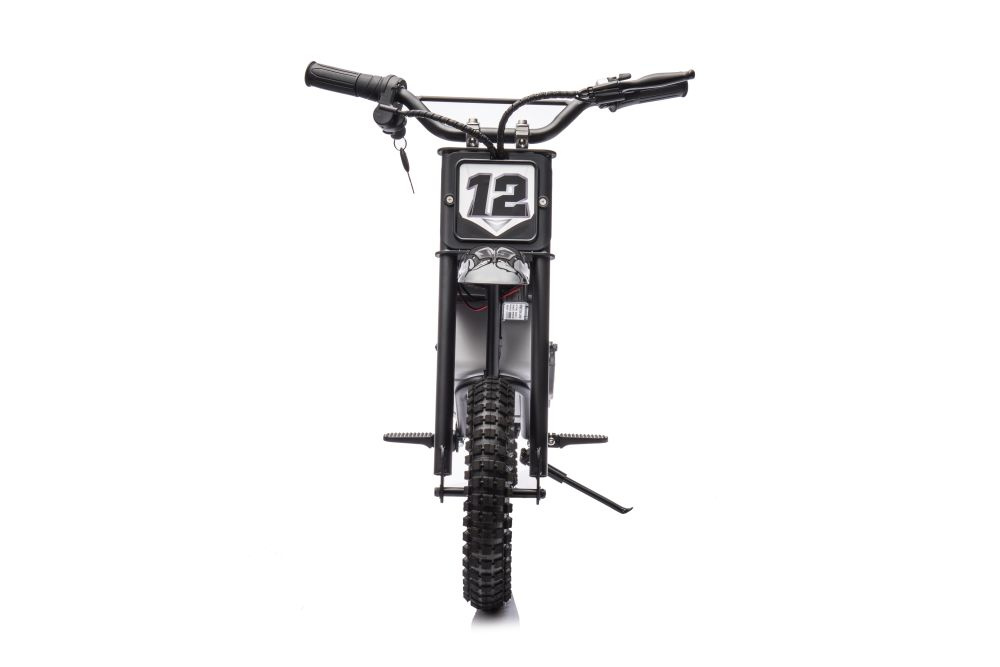 Motocicleta electrica pentru copii A9901 Black, cu suspensii, roti pneumatice, motor de 350W, baterie de 2x18V9Ah, viteza 8-15 kmh, franare automata la eliberarea pedalei de acceleratie, dimensiune 116 x 53 x 75 cm - 7