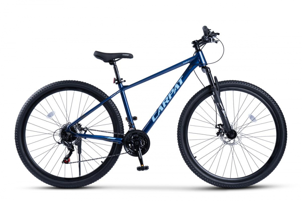 Bicicleta MTB Carpat Tanker C29312B Albastru roti 29 inch, 21 viteze, frana pe disc, inaltime utilizator 175-190 cm, greutate suportata 120 kg