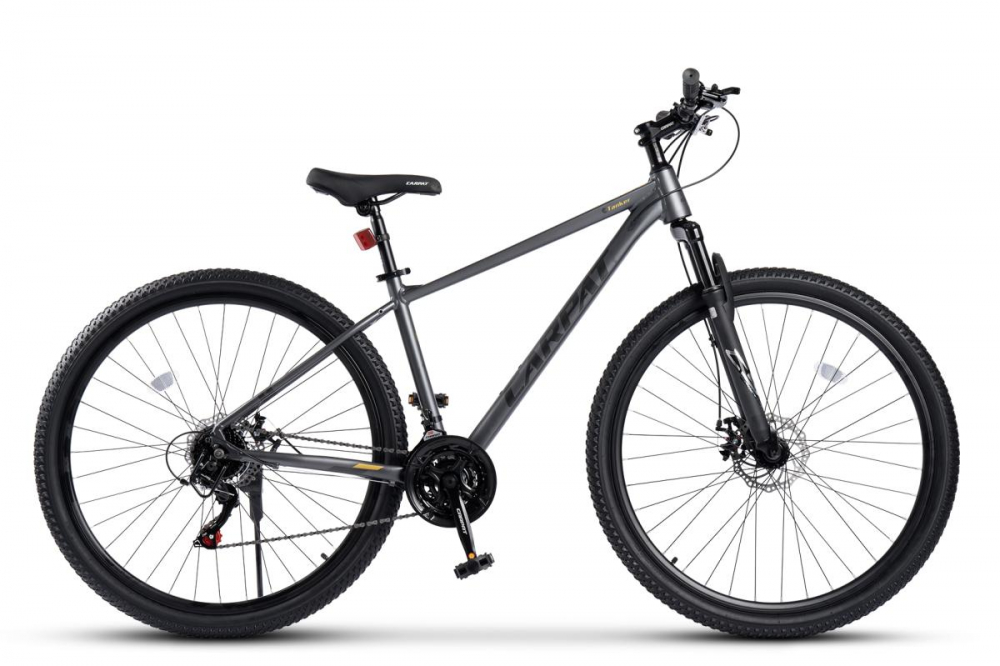 Bicicleta MTB Carpat Tanker C29312B GriNegru, 29 inch, 21 viteze, frana pe disc, inaltime utilizator 175-190 cm, greutate suportata 120 kg