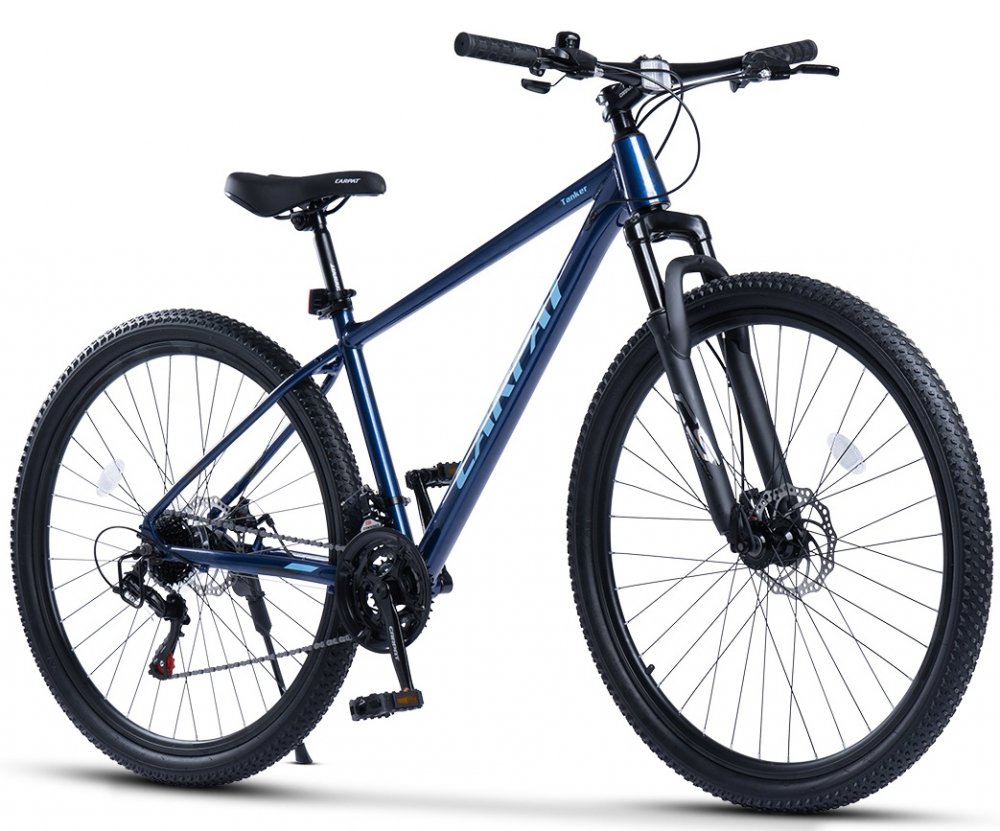 Bicicleta MTB Carpat Tanker C29312B Albastru roti 29 inch, 21 viteze, frana pe disc, inaltime utilizator 175-190 cm, greutate suportata 120 kg