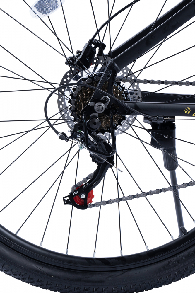 Bicicleta MTB Ride Carpat C29303H NegruGalben, roti 29 inch, echipare Shimano, manete secventiale, frane hidraulice, cabluri integrate, 21 viteze - 4