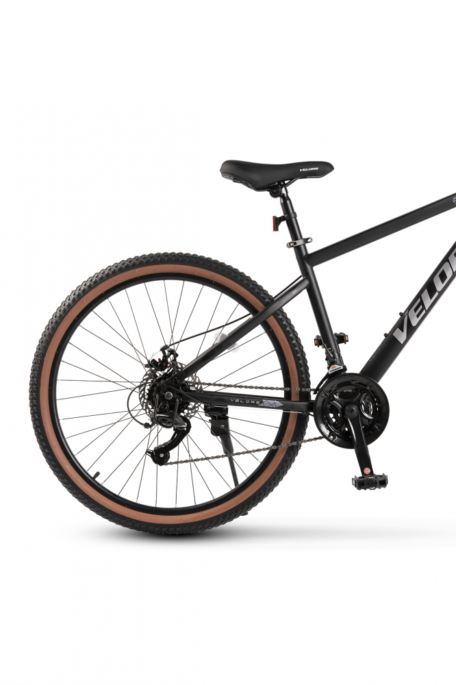 Bicicleta MTB Velors Mercury V27301G NegruGri, roti 27.5 inch, Schimbator spate Carpat, manete schimbator secventiale, 21 viteze, frane mecanice disc fataspate - 2