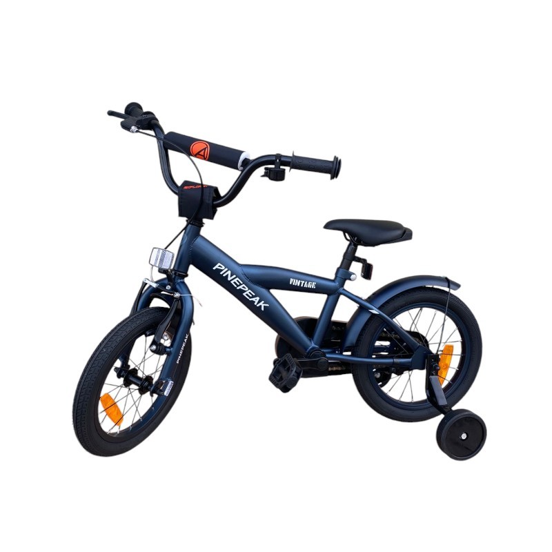 Bicicleta pentru copii Procart Albastru 14 inch, v-brake, roti ajutatoare, manere cauciucate, jante aluminiu, cadru otel, varsta 3-5 ani - 3
