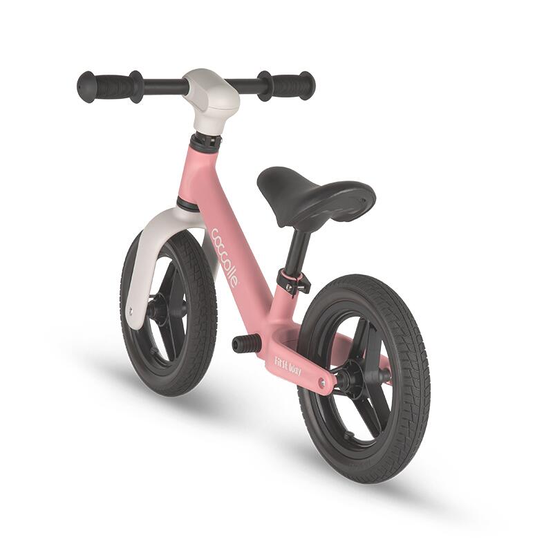 Bicicleta fara pedale Coccolle First Way Blush Pink 2-6 ani, Roti 10 inch din PU, Ghidon reglabil, Greutate admisa 30 kg, Sa Reglabila - 1