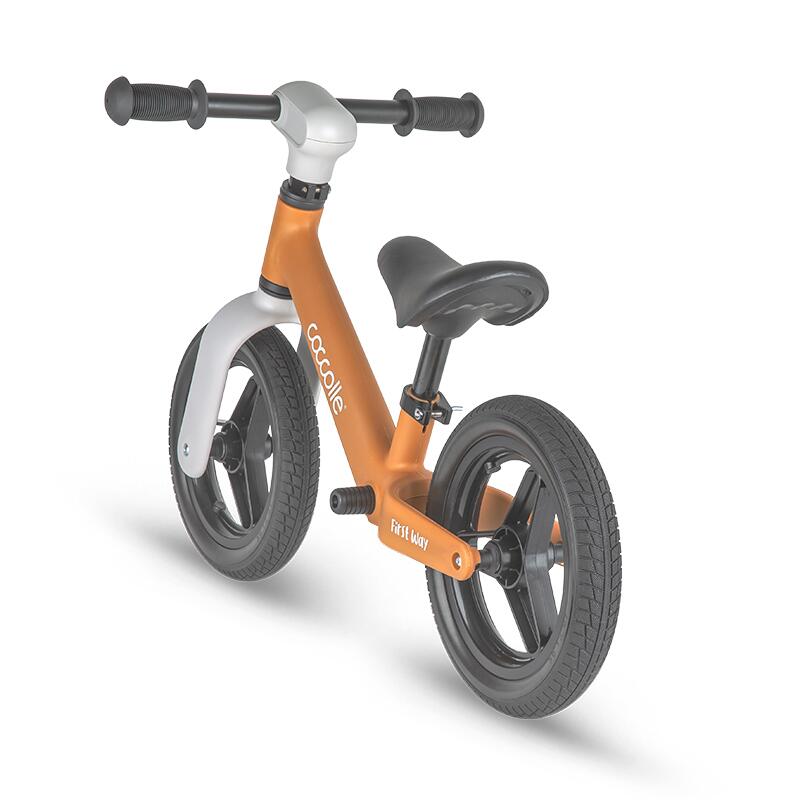Bicicleta fara pedale Coccolle First Way Cookie Beige 2-6 ani, Roti 10 inch din PU, Ghidon reglabil, Greutate admisa 30 kg, Sa Reglabila - 1