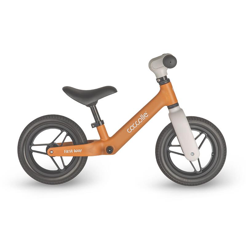 Bicicleta fara pedale Coccolle First Way Cookie Beige 2-6 ani, Roti 10 inch din PU, Ghidon reglabil, Greutate admisa 30 kg, Sa Reglabila - 2