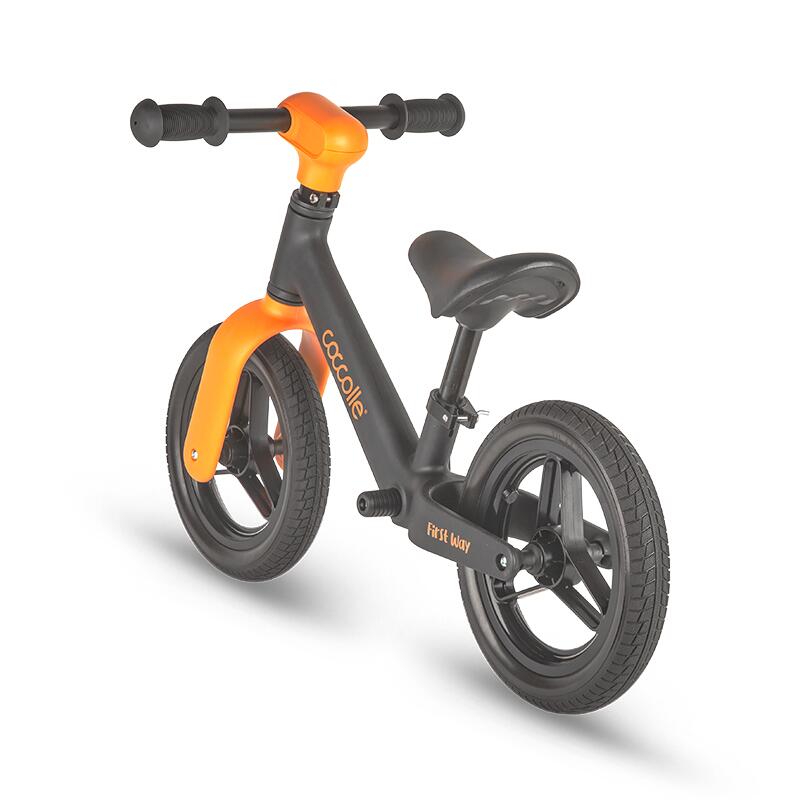 Bicicleta fara pedale Coccolle First Way Orange Shadow 2-6 ani, Roti 10 inch din PU, Ghidon reglabil, Greutate admisa 30 kg, Sa Reglabila - 1