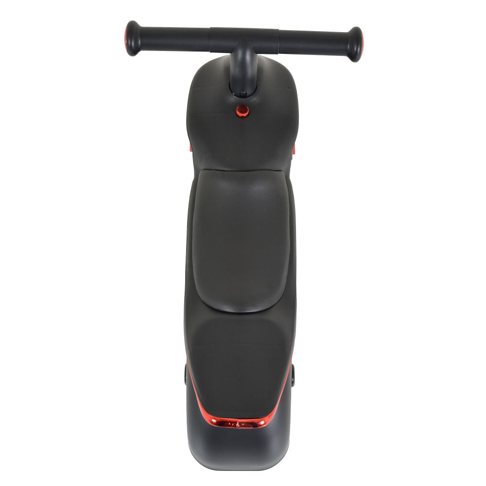 Bicicleta fara pedale Ride On Byox Mini Cruze Black cu muzica, Roti EVA late si stabile cu rulment, Sezut ergonomic din piele, Design compact, Manere ergonomice, Recomandata de la 18 luni, Greutate admisa 30 kg