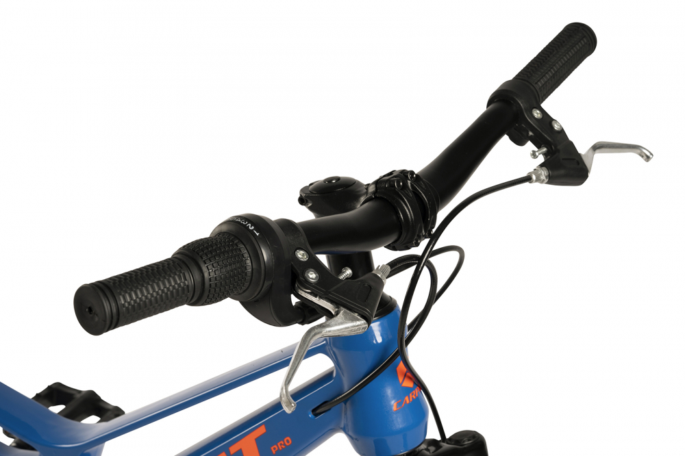 Bicicleta pentru copii MTB-FS Carpat C20344A AlbastruPortocaliu, roti 20 inch, Mountain Bike Full Suspension, Schimbator spate Shimano Tourney Sis 7 viteze, Schimbator fata Rotativ, Frana Disc fataspate, Cadru aluminiu