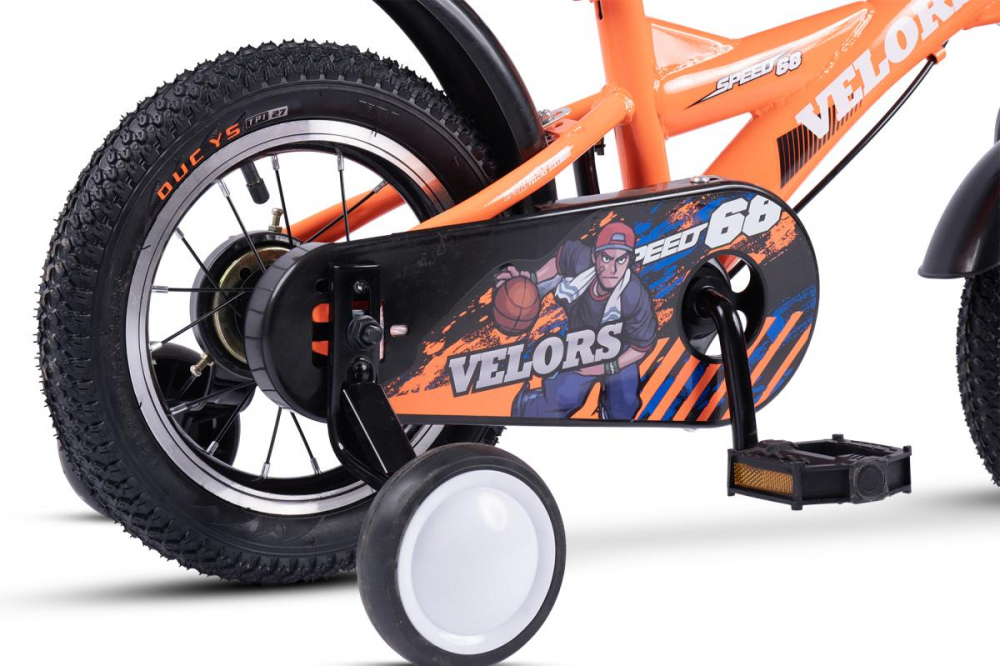 Bicicleta pentru copii Velors V1201A portocaliu, roti 12 inch, varsta 2-4 ani, inaltime utilizator 85-100 cm, greutate suportata 80 kg - 3