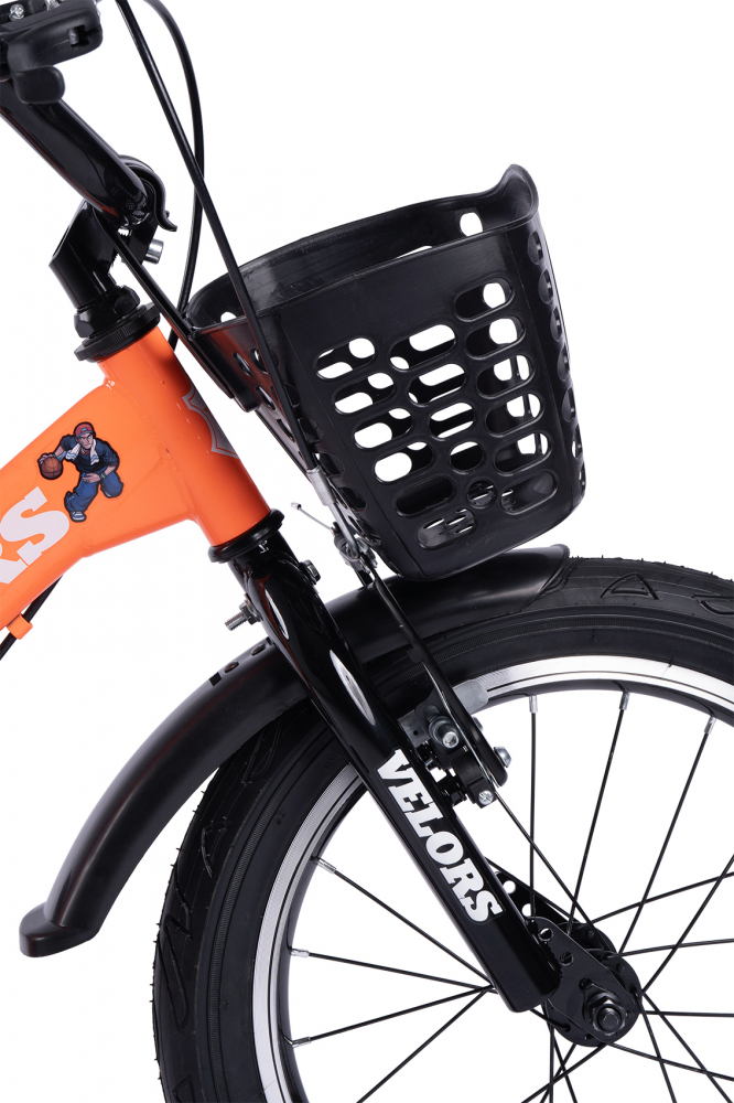 Bicicleta pentru copii Velors V1601A Portocaliu, roti 16 inch, 4-6 ani, 16 viteze, inaltime utilizator  100-115 cm , greutate suportata 60 kg - 5