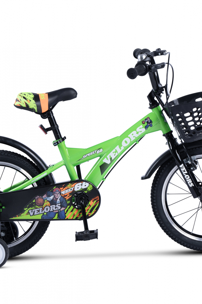 Bicicleta pentru copii Velors V1601A Verde , roti 16 inch, varsta 4-6 ani, 16 viteze, inaltime utilizator 100-115 cm , greutate suportata 60 kg - 3
