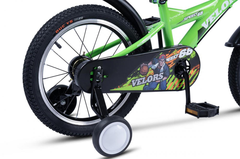 Bicicleta pentru copii Velors V1601A Verde , roti 16 inch, varsta 4-6 ani, 16 viteze, inaltime utilizator 100-115 cm , greutate suportata 60 kg - 4