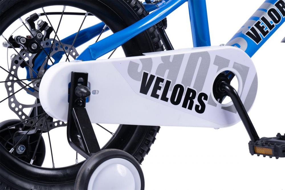 Bicicleta pentru copii Velors V16345A Albastru, roti 16 inch, 4-6 ani, greutate suportata 50 kg, inaltime utilizator 100-115 cm - 4