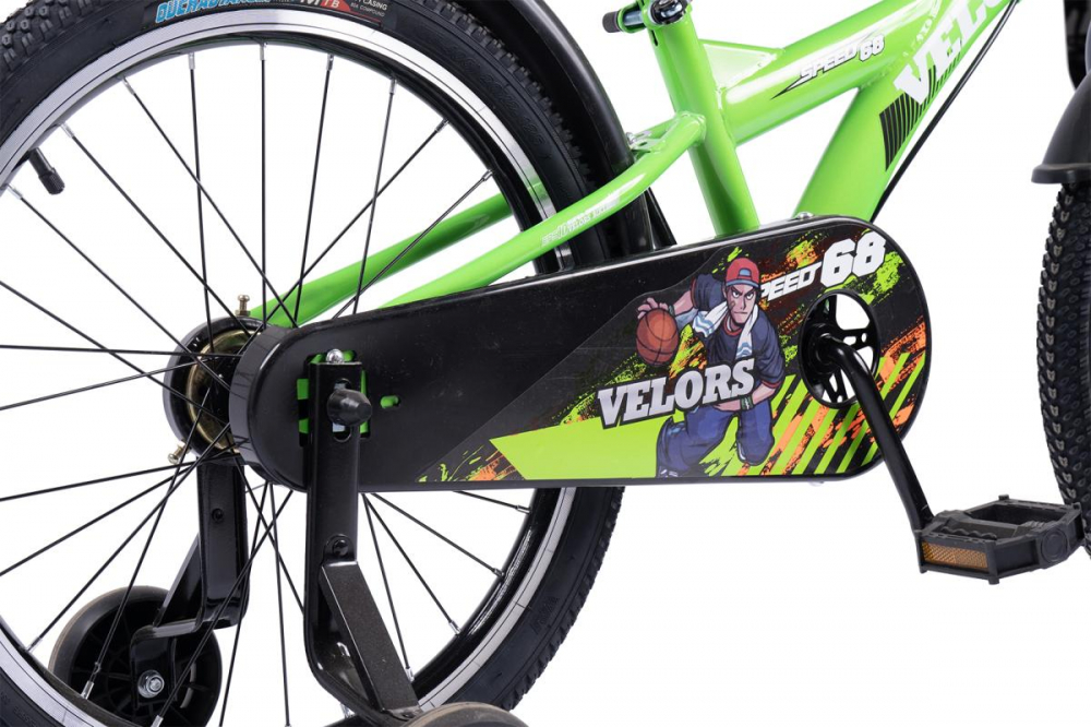Bicicleta pentru copii Velors V1801A Verde, roti 18 inch, varsta 5-7 ani, inaltime utilizator 110-125 cm, greutate suportata 80 kg - 4