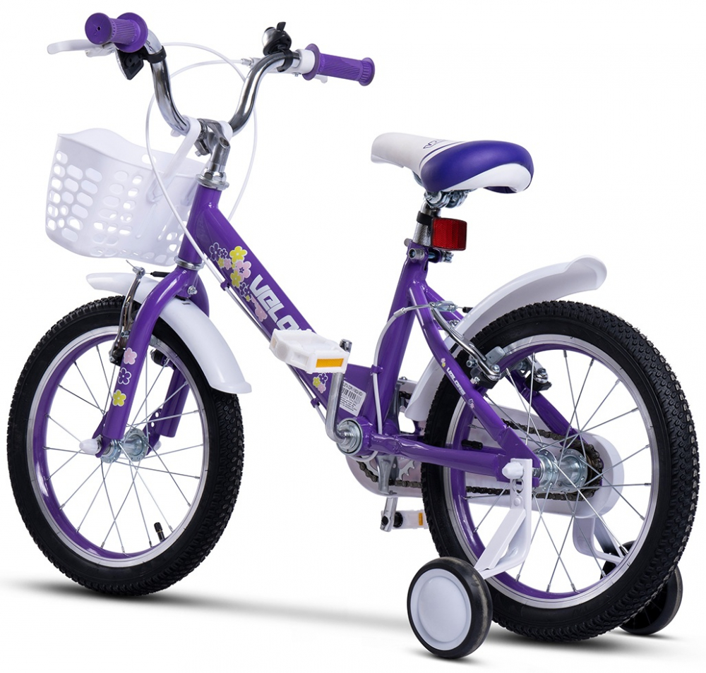 Bicicleta pentru copii Velors V1802A Mov, roti 18 inch, varsta 5-7 ani, inaltime utilizator 110-125 cm, greutate suportata 80 kg - 1