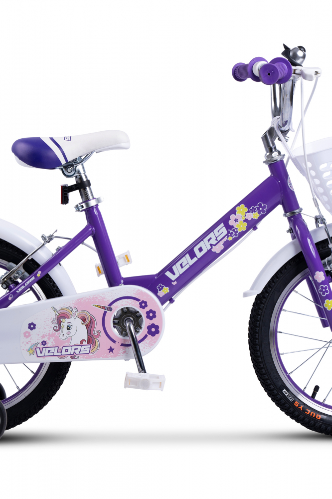 Bicicleta pentru copii Velors V1802A Mov, roti 18 inch, varsta 5-7 ani, inaltime utilizator 110-125 cm, greutate suportata 80 kg - 3